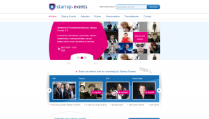 Startup events homepage